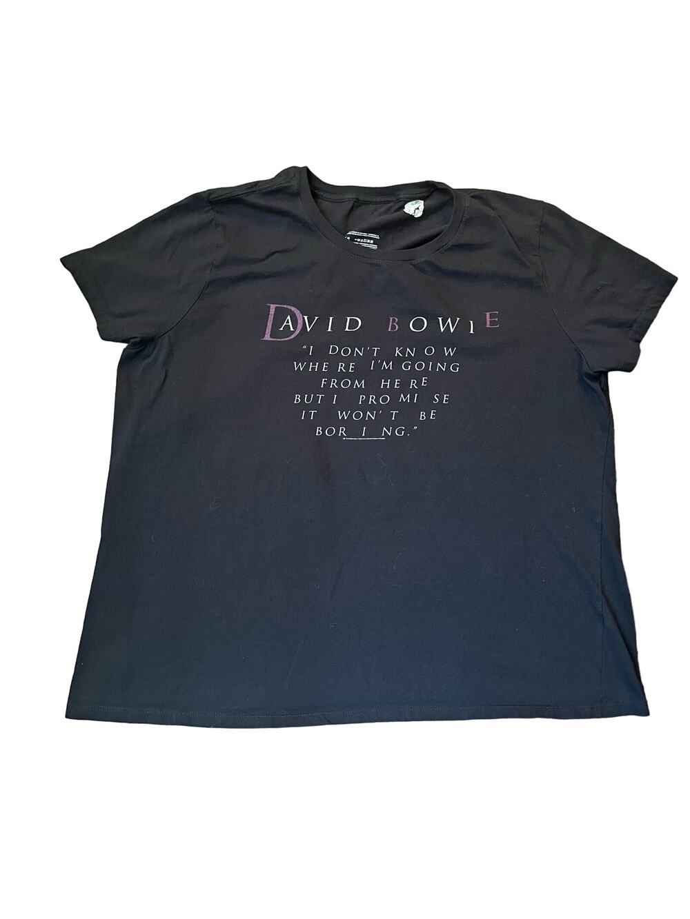 David Bowie Women’s 2XL I Don’t Know Graphic T-shirt